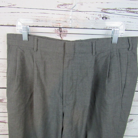 Lands' End men's gray trousers - Picture 2 of 4